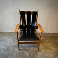 Pair of Leather Strapped Arm Chairs