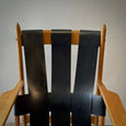 Pair of Leather Strapped Arm Chairs