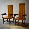 Pair of High Back Chairs