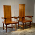 Pair of High Back Chairs