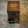 Box on Stand Side Table