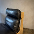 Pair of Wood and Leather Chairs