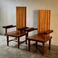 Pair of High Back Chairs