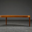 Danish Mid-Century Modern Elliptical Coffee Table