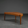 Danish Mid-Century Modern Elliptical Coffee Table