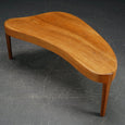 Danish Mid-Century Modern Elliptical Coffee Table