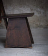 Pair of Early 20th Century French Low Rustic Oak Chairs