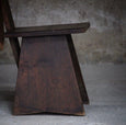 Pair of Early 20th Century French Low Rustic Oak Chairs