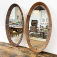 Pair Oval Mirrors