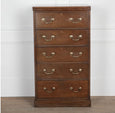 English 19th Century Tall Mahogany Chest of Drawers