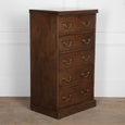 English 19th Century Tall Mahogany Chest of Drawers