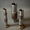 Brutalist Steel Vases