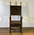 Tall Armorial Arm Chair