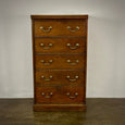 English 19th Century Tall Mahogany Chest of Drawers