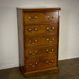 English 19th Century Tall Mahogany Chest of Drawers