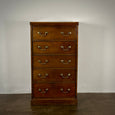 English 19th Century Tall Mahogany Chest of Drawers