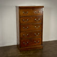 English 19th Century Tall Mahogany Chest of Drawers