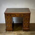 Leather Topped  Desk in Walnut