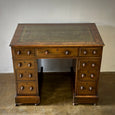 Leather Topped  Desk in Walnut