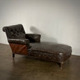 Leather Buttoned Daybed