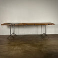 Large Wood Industrial Work Table