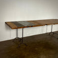 Large Wood Industrial Work Table