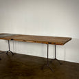 Large Wood Industrial Work Table