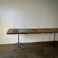 Large Wood Industrial Work Table