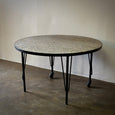 Pebble Stone and Iron Table