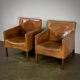 Pair of Leather Armchairs