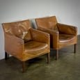 Pair of Leather Arm Chairs