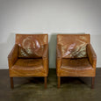 Pair of Leather Armchairs