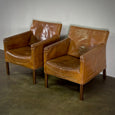 Pair of Leather Arm Chairs