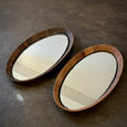 Pair Oval Mirrors