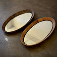 Pair Oval Mirrors