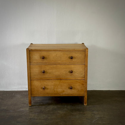 Early 20th Century White Oak Chest of Drawers by Heals