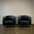 Pair of Leather Armchairs