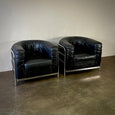 Pair of Leather Arm Chairs