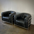 Pair of Leather Armchairs