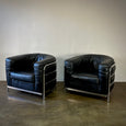 Pair of Leather Arm Chairs