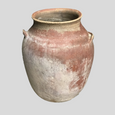 A decorative terracotta vessel