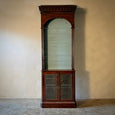 Victorian English Bookcase with Caned Doors